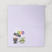 Cute Halloween Cat, Bat, Mummy & Ghost Plaatskaartje (Buitenkant ongevouwen)