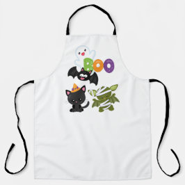 Cute Halloween Cat, Bat, Mummy & Ghost Schort