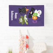 Cute Halloween Cat, Bat, Mummy & Ghost Spandoek (Insitu)