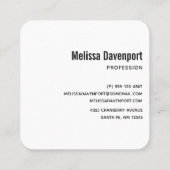 Cute Halloween Cat, Bat, Mummy & Ghost Vierkante Visitekaartje (Achterkant)