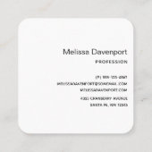 Cute Halloween Cat, Bat, Mummy & Ghost Vierkante Visitekaartje (Achterkant)