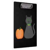 Cute Halloween Cat en Pumpkin Klembord (Rechts)