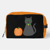 Cute Halloween Cat en Pumpkin Toilettasje (Achterkant)