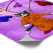 Cute Halloween Cat Halloween Puppet Master of Ghos Poster (Hoek)