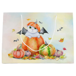 Cute Halloween Cat in Pumpkin Groot Cadeauzakje