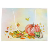 Cute Halloween Cat in Pumpkin Groot Cadeauzakje (Achterkant)