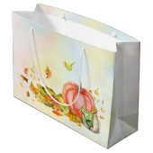 Cute Halloween Cat in Pumpkin Groot Cadeauzakje (Achterkant Gekanteld)