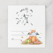 Cute Halloween Cat in Pumpkin Plaatskaartje (Buitenkant ongevouwen)