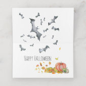 Cute Halloween Cat in Pumpkin Plaatskaartje (Binnenkant ongevouwen)