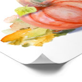 Cute Halloween Cat in Pumpkin Poster (Hoek)