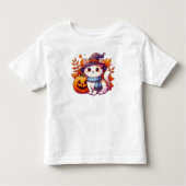 Cute Halloween Cat Kinder Shirts (Voorkant)