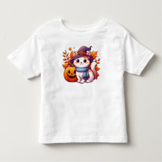 Cute Halloween Cat Kinder Shirts