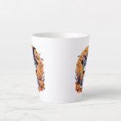 Cute Halloween Cat Latte Mok (Voorkant)