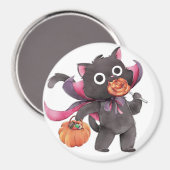 Cute Halloween Cat Magneet (Voorkant / Achterkant)