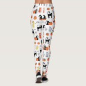 Cute Halloween Cat Spooky Leggings (Achterkant)