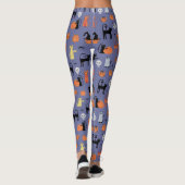 Cute Halloween Cat Spooky Leggings (Achterkant)