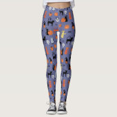 Cute Halloween Cat Spooky Leggings (Voorkant)