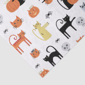 Cute Halloween Cat Spooky Tissuepapier (Detail)