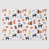Cute Halloween Cat Spooky Tissuepapier (Voorkant)