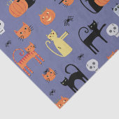 Cute Halloween Cat Spooky Tissuepapier (Detail)