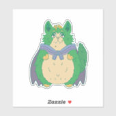 Cute Halloween Cat Sticker (Vel)