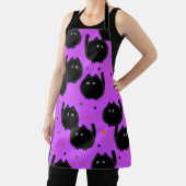 Cute Halloween Cats Pattern Schort (Insitu)