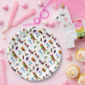 Cute Halloween Characters Papieren Bordje (Feest)