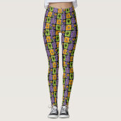 Cute Halloween Characters Small Zombies Leggings (Voorkant)