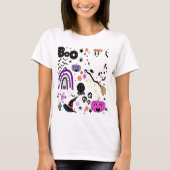 Cute Halloween Characters T-Shirt (Voorkant)