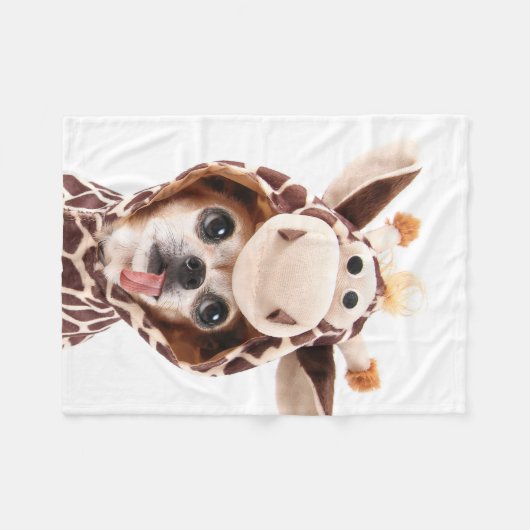 Cute Halloween Chihuahua Fleece Blanket (Voorkant (Horizontaal))