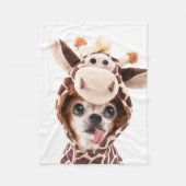 Cute Halloween Chihuahua Fleece Blanket (Voorkant)