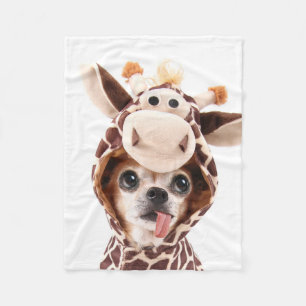 Cute Halloween Chihuahua Fleece Blanket Deken