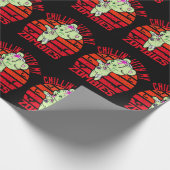 Cute Halloween Chillin' met My Zombies Teddy Bear Cadeaupapier (Hoek)