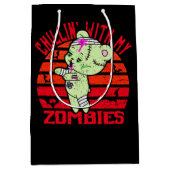Cute Halloween Chillin' met My Zombies Teddy Bear Medium Cadeauzakje (Voorkant)