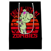 Cute Halloween Chillin' met My Zombies Teddy Bear Medium Cadeauzakje (Achterkant)