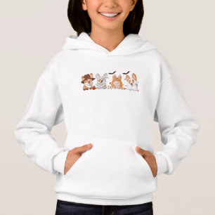 Cute Halloween Corgi Squad Kinder Festieve Hoodie