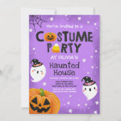 Cute Halloween Costume Party Spooktacular Kaart (Voorkant)