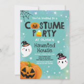 Cute Halloween Costume Party Spooktacular Kaart (Voorkant)