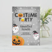 Cute Halloween Costume Party Spooktacular Kaart (Staand voorkant)