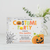 Cute Halloween Costume Party Spooktacular Kaart (Staand voorkant)