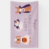 Cute Halloween Costume Pets Birthday Party Spandoek (Verticaal)