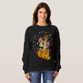 Cute Halloween Costume Witchy Unicorn Halloween Trui (Voorkant volledig)
