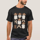 Cute Halloween Cowboy Ghost T-shirt (Voorkant)