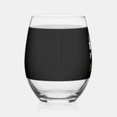 Cute Halloween Cowboy Ghost Wijnglas Zonder Voet (Rechts)