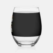 Cute Halloween Cowboy Ghost Wijnglas Zonder Voet (Links)