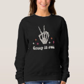 Cute Halloween Creep Real Sweatshirt (Voorkant)