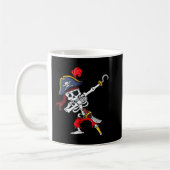 Cute Halloween Dabbing Pirate Skeleton Fun Koffiemok (Links)