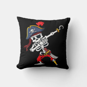 Cute Halloween Dabbing Pirate Skeleton Fun Kussen