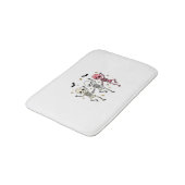 Cute Halloween Dancing Skeletons Badmat (Gekanteld)