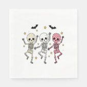Cute Halloween Dancing Skeletons Servet (Voorkant)